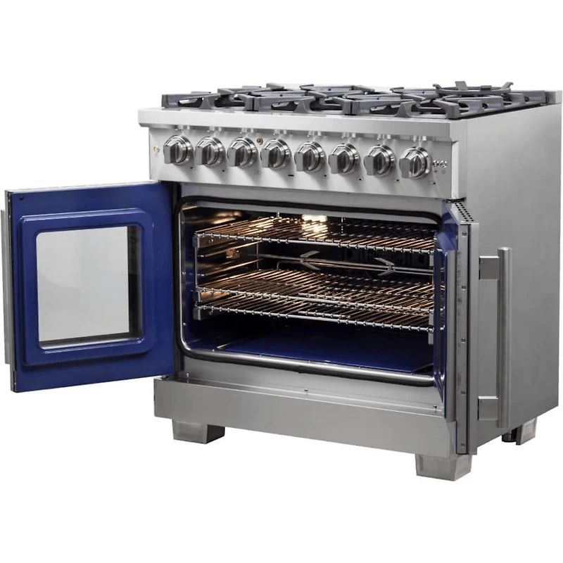 5.36 Cu. Ft. Stainless Freestanding Dual-Fuel Gas Range