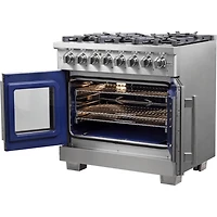 5.36 Cu. Ft. Stainless Freestanding Dual-Fuel Gas Range