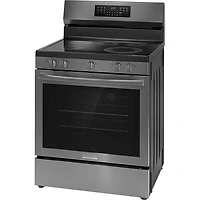 5.3 Cu. Ft. Black Stainless Freestanding Smoothtop Electric Range