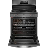 5.3 Cu. Ft. Black Stainless Freestanding Smoothtop Electric Range