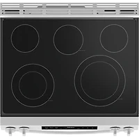 5.3 Cu. Ft. White Slide-In Smoothtop Smart Electric Range
