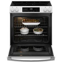 5.3 Cu. Ft. White Slide-In Smoothtop Smart Electric Range