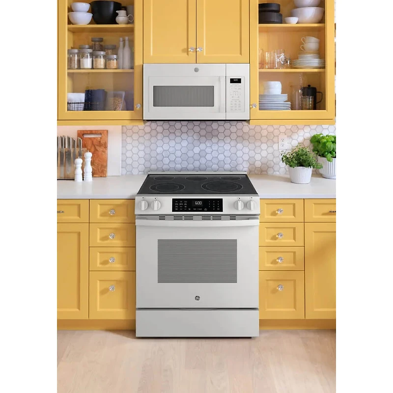 5.3 Cu. Ft. White Slide-In Smoothtop Smart Electric Range