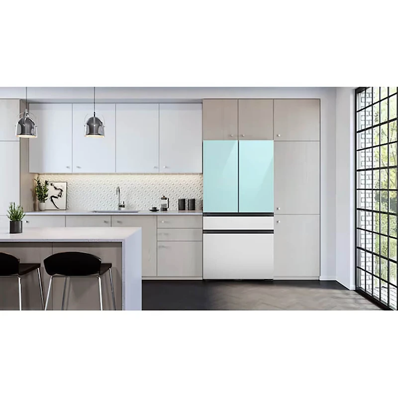 23 Cu. Ft. Stainless Counter-Depth 4-Door French Door Refrigerator