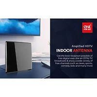 Amplified Indoor Flat HDTV Antenna