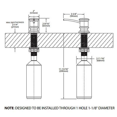 Liquid Dispenser For Soap/Lotion - Pewter
