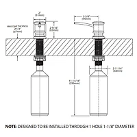 Liquid Dispenser For Soap/Lotion - Pewter
