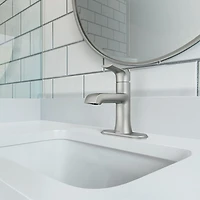 LISO Single Handle Bathroom Faucet - Brushed Nickle