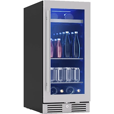 3.4 Cu. Ft. Stainless Built-In Beverage Cooler
