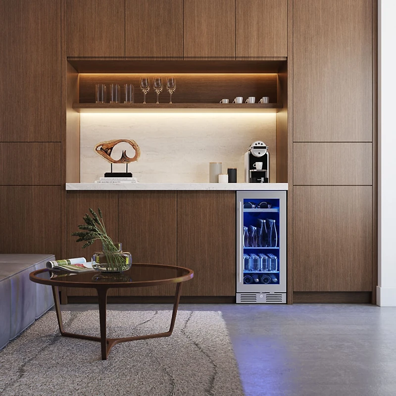3.4 Cu. Ft. Stainless Built-In Beverage Cooler