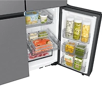 22.5 Cu. Ft. Bespoke Stainless 4-Door French Door Counter Depth Refrigerator