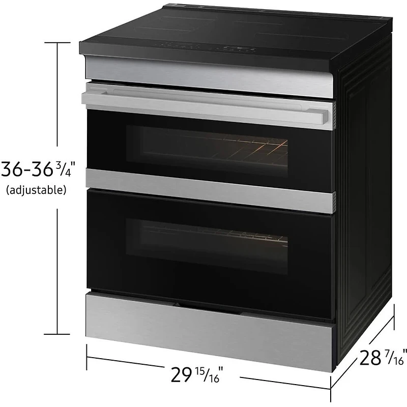 6.3 Cu. Ft. Flex Duo Stainless Slide-In Induction Smart Electric Range