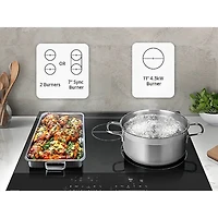 6.3 Cu. Ft. Flex Duo Stainless Slide-In Induction Smart Electric Range