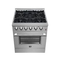 4.32 Cu. Ft. Stainless Dual Fuel Freestanding Range