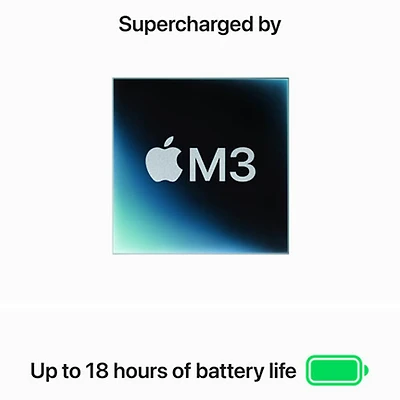 13 inch MacBook Air - M3 - 16GB/256GB - macOS (Early 2024, Midnight Blue)