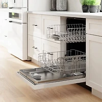 48 dBA White Full Console Built-In Smart Dishwasher