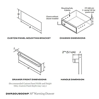 30 inch Panel Ready Warming Drawer