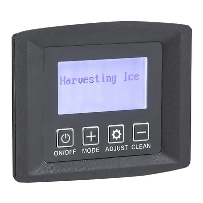 24 inch Half Cube Undercounter Ice Machine - Stainless/Black