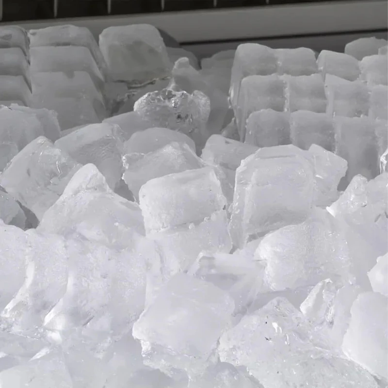 24 inch Half Cube Undercounter Ice Machine - Stainless/Black