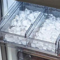 23 Cu. Ft. BESPOKE Stainless Counter-Depth 4 Door French Door Refrigerator