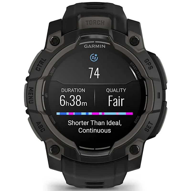 Instinct 3 AMOLED 45mm Smart Watch - Black