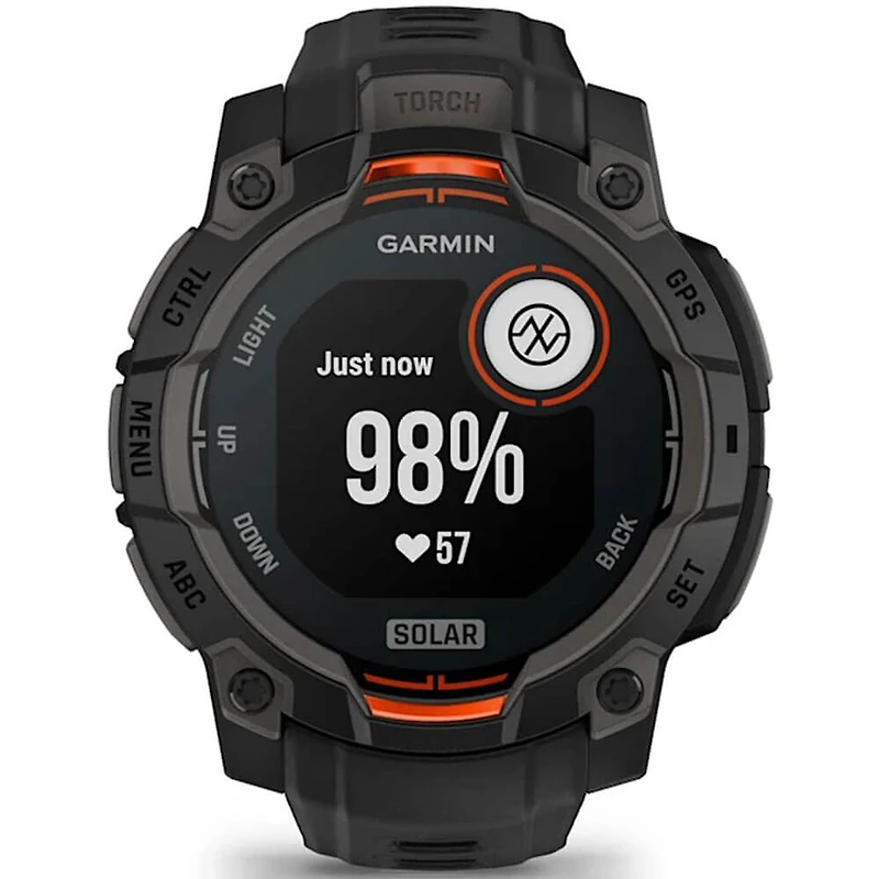 Instinct 3 Solar 45mm Smart Watch - Black