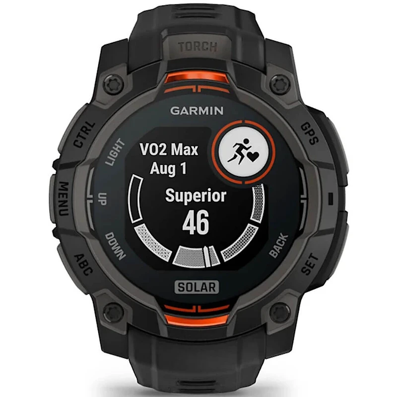 Instinct 3 Solar 45mm Smart Watch - Black