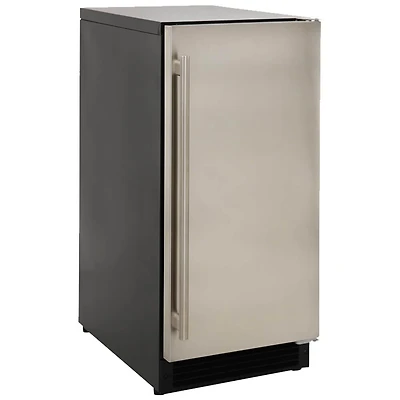 15 inch Undercounter Freestanding Cube Ice Machine - Stainless