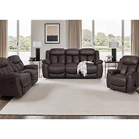 Warner Manual Reclining Sofa with Pillow Arms - Duvall Coffee