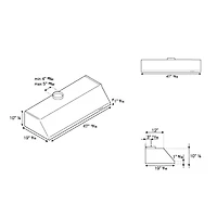 48 inch Professional Series Stainless Wall-Mount Canopy Hood