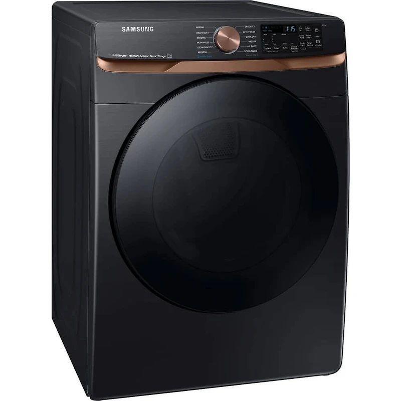 7.5 Cu. Ft. Brushed Black Front Load Smart Electric Dryer