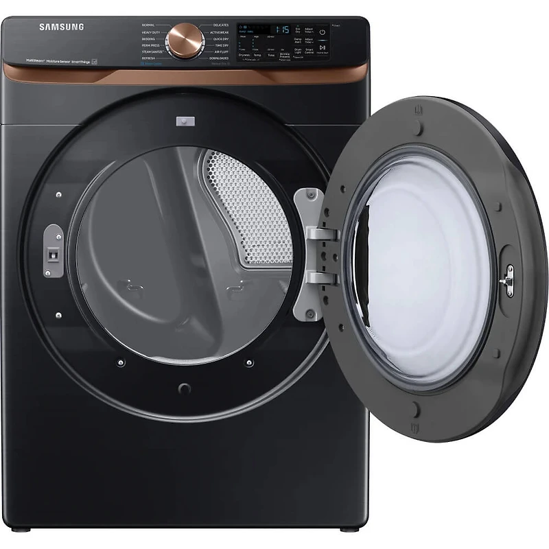 7.5 Cu. Ft. Brushed Black Front Load Smart Electric Dryer