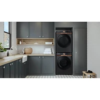 7.5 Cu. Ft. Brushed Black Front Load Smart Electric Dryer