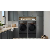 7.5 Cu. Ft. Brushed Black Front Load Smart Electric Dryer