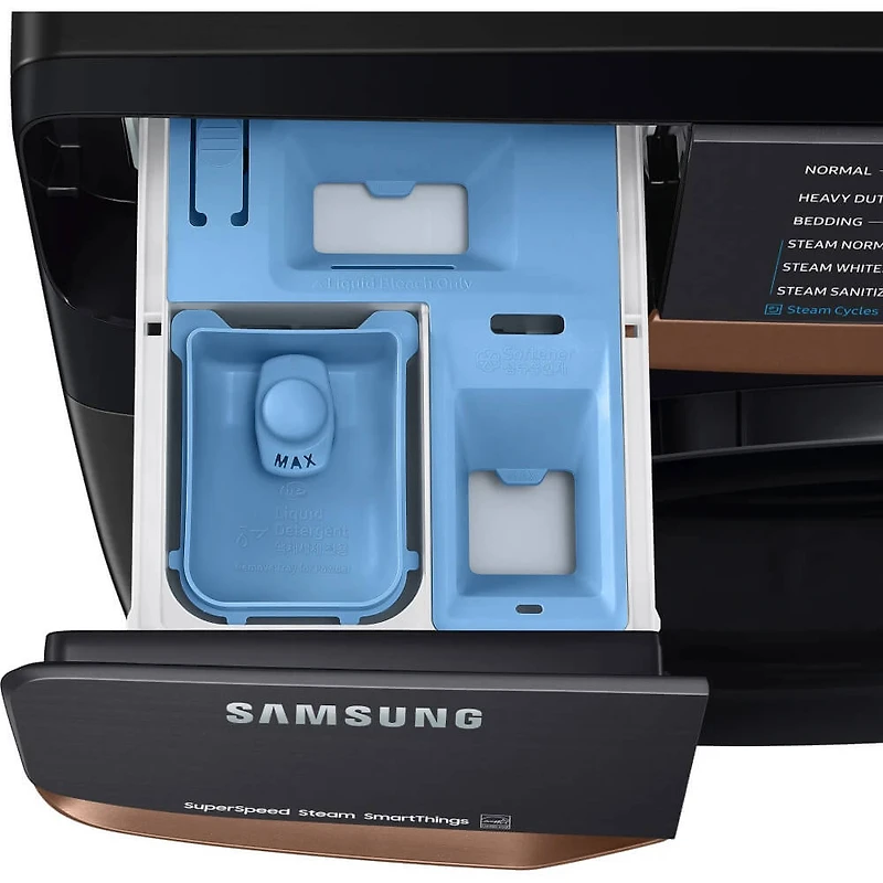 5 Cu. Ft. Brushed Black Front Load Smart Washer