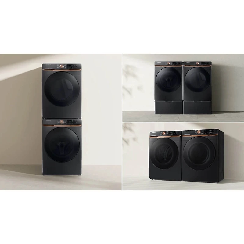 5 Cu. Ft. Brushed Black Front Load Smart Washer