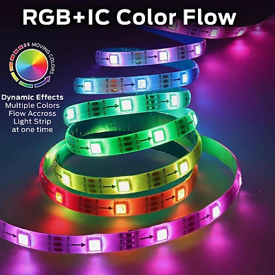 100Ft. Multi-Color Flow LED Light Strip