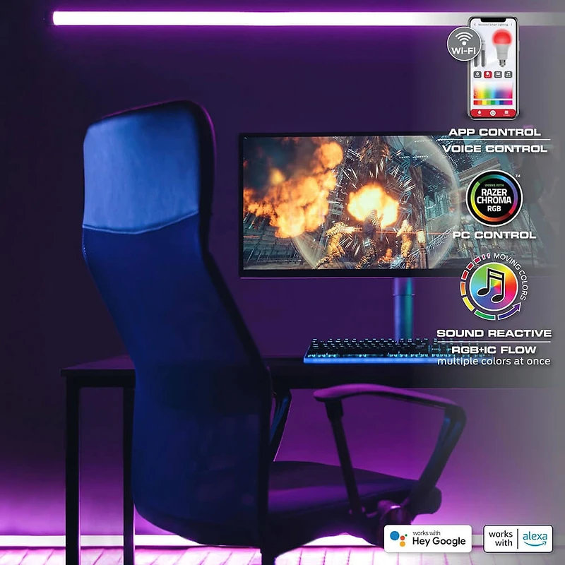 100Ft. Multi-Color Flow LED Light Strip