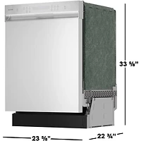 52 dBA Stainless Front Control Built-In Dishwasher