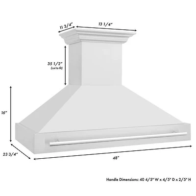 48 inch Stainless Wall Mount Chimney Range Hood