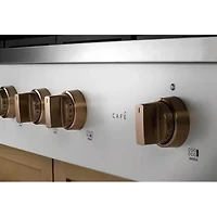 48 inch White 6 Burner Gas Cooktop