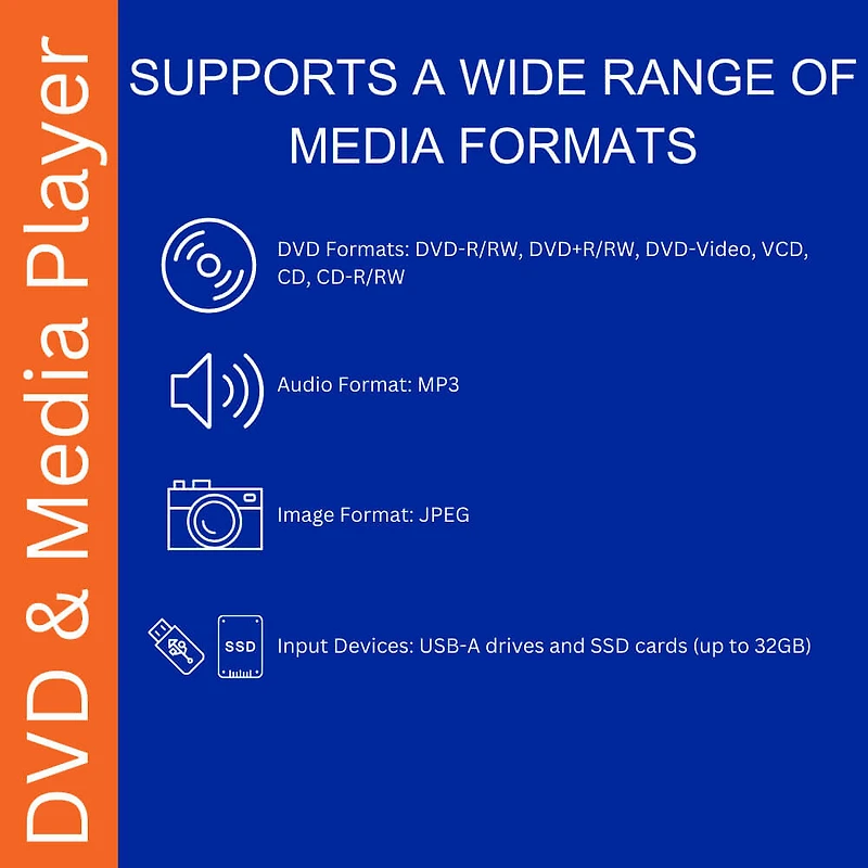 10.1 inch Dual-Screen Portable DVD Player - Recertified - Black