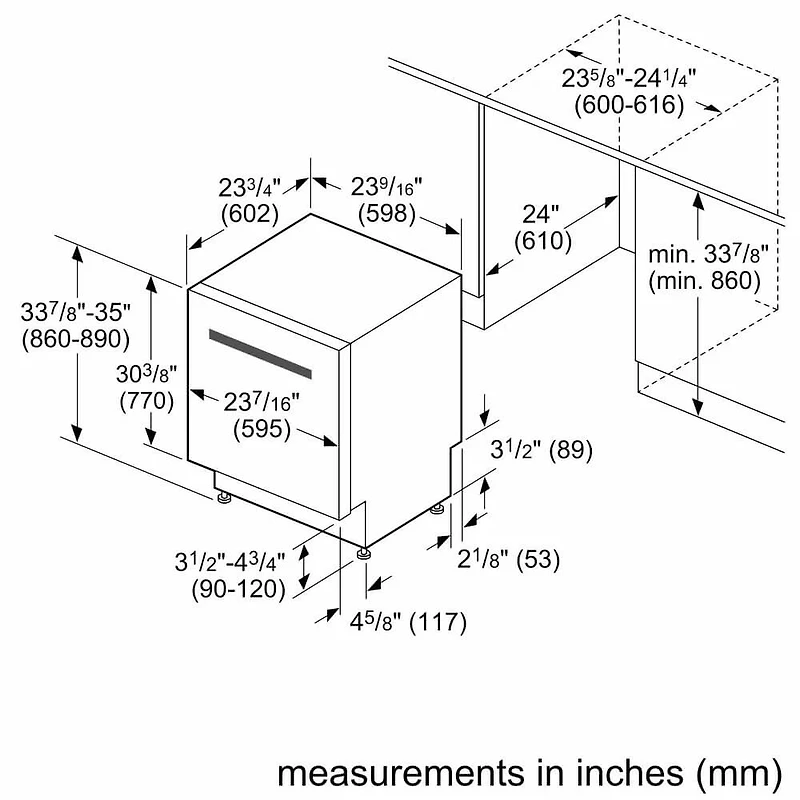 38 dBA Stainless Fully Integrated Smart Dishwasher