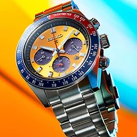 Prospex Speedtimer Pogue Solar Chronograph - Stainless/Yellow - OPEN BOX