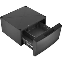 15 inch Volcano Black Laundry Pedestal with Storage Drawer