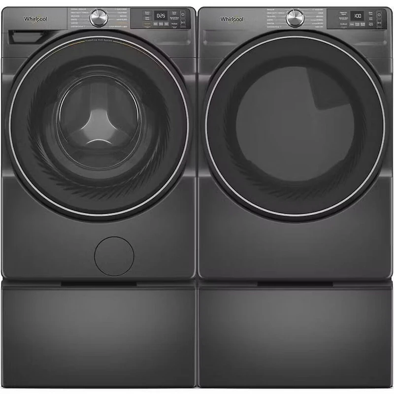 15 inch Volcano Black Laundry Pedestal with Storage Drawer