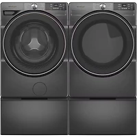 15 inch Volcano Black Laundry Pedestal with Storage Drawer