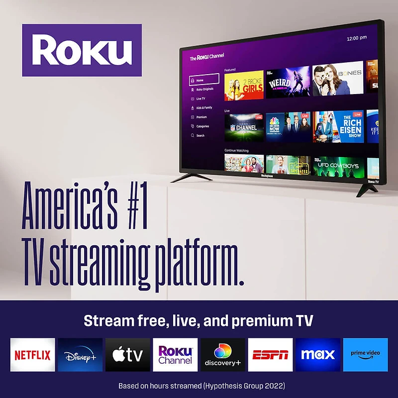 32 inch Class 720P LED HD TV Smart Roku TV
