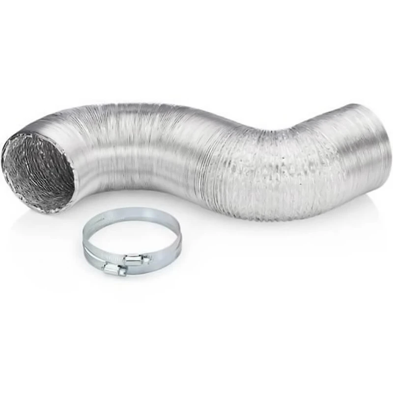 8 Ft. Hybrid Dryer Vent with Worm Clamps