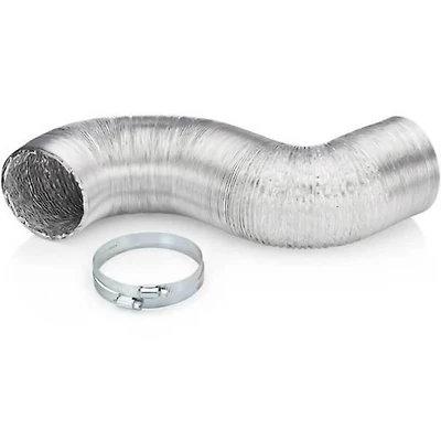 8 Ft. Hybrid Dryer Vent with Worm Clamps